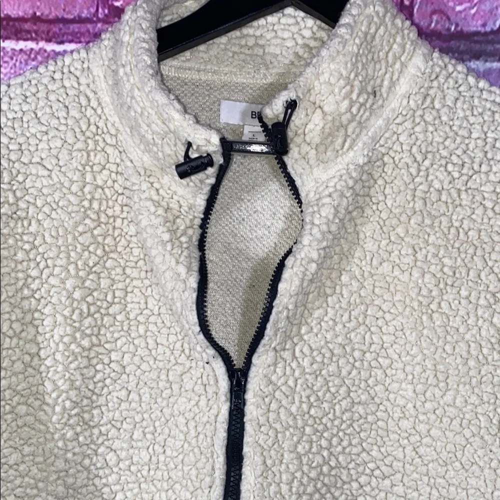 Bp Cozy Jacket Cream Sherpa Pullover Large